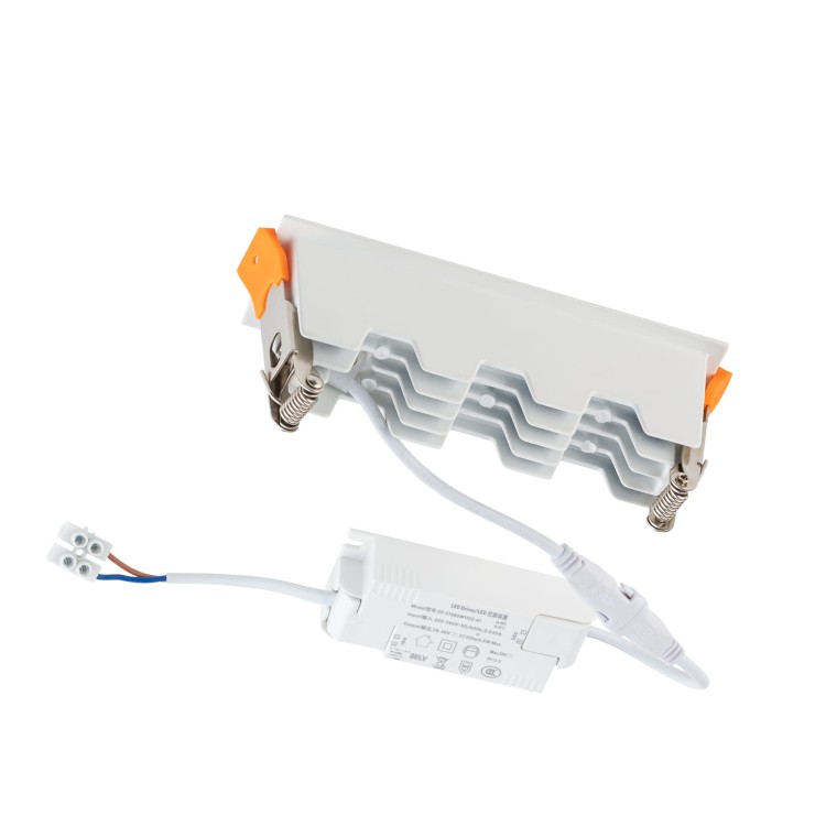 Oprawa liniowa Lampa spot punktowa MINI LED WHITE 10042 NOWODVORSKI Lighting 10W 3000K Loft nowoczesna sufitowa oświetlenie z soczewkami nie oślepia nie oślepiająca barwa ciepła ciepły biały podtynkowa biało-czarna biała z zasilaczem Inspiracje Premium
