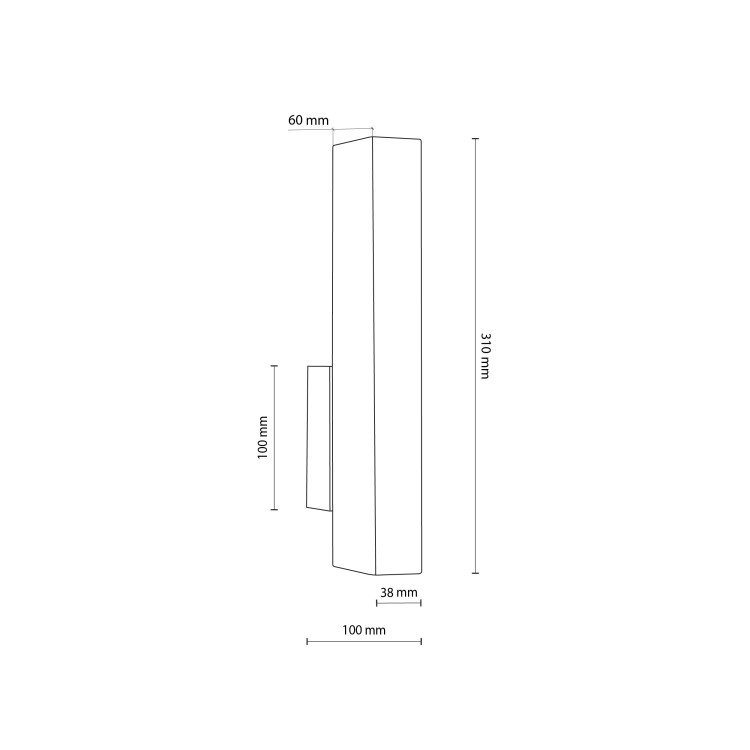TEO LED SOSNA Kinkiet 6618 TK Lighting Sosna, Czarny