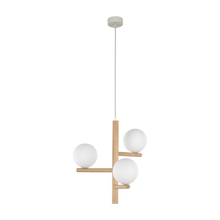 ESTERA WOOD Lampa wisząca 3 6799 TK Lighting Sosna, Czarny Biały