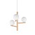 ESTERA WOOD Lampa wisząca 3 6799 TK Lighting Sosna, Czarny Biały