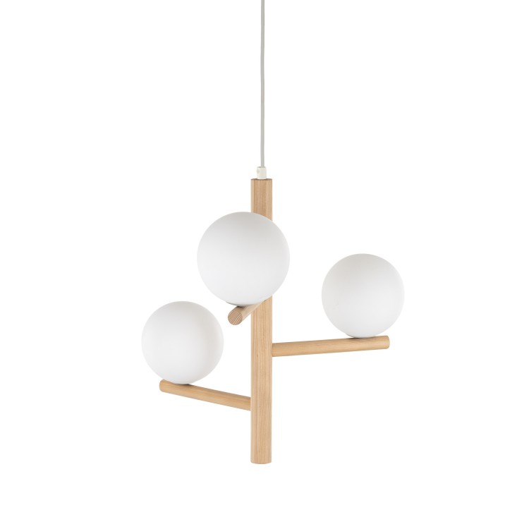 ESTERA WOOD Lampa wisząca 3 6799 TK Lighting Sosna, Czarny Biały