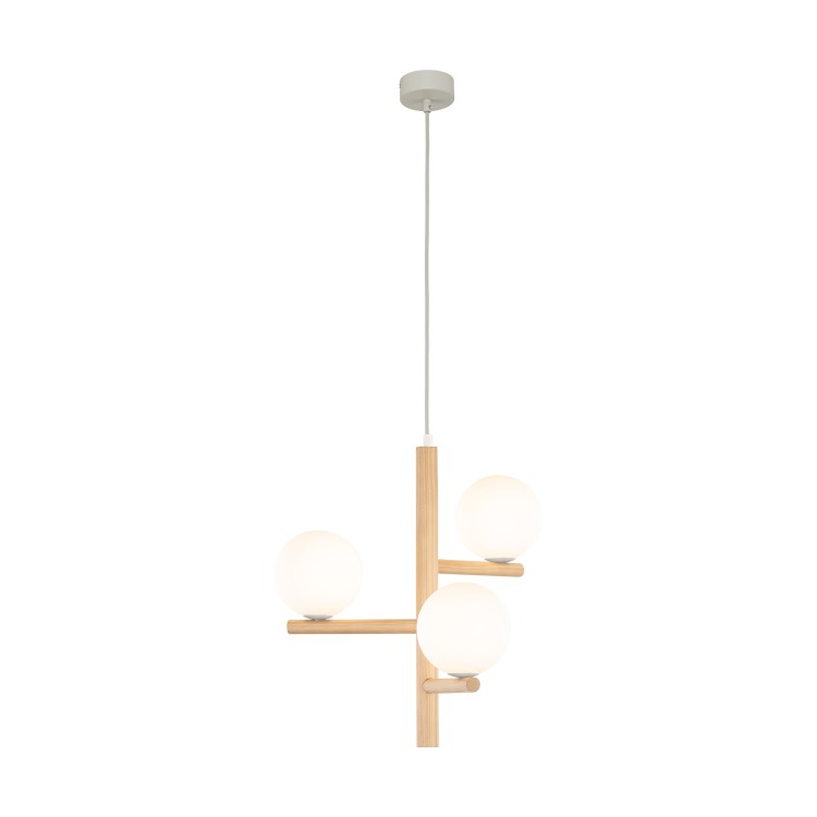 ESTERA WOOD Lampa wisząca 3 6799 TK Lighting Sosna, Czarny Biały