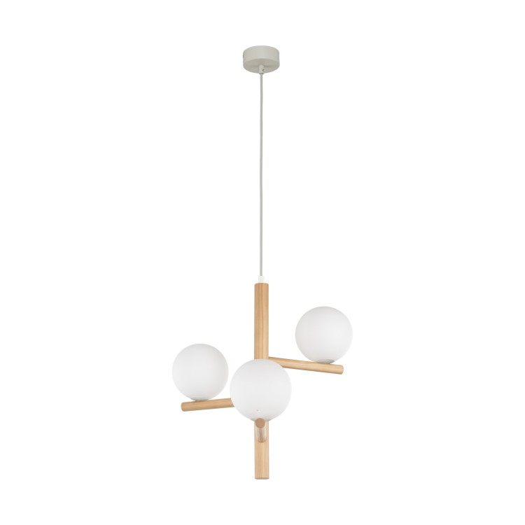 ESTERA WOOD Lampa wisząca 3 6799 TK Lighting Sosna, Czarny Biały