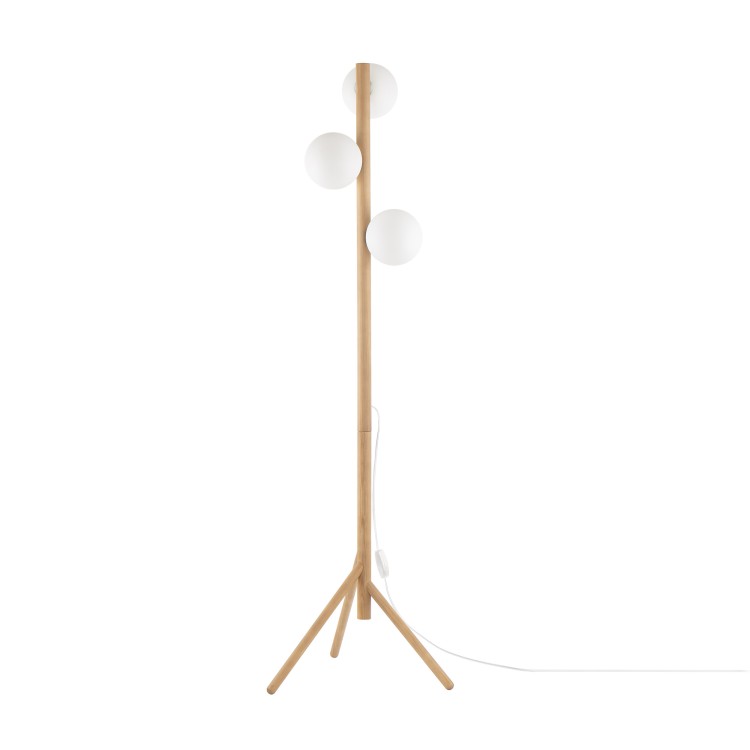 ESTERA WOOD Lampa podłogowa 3 5809 TK Lighting Sosna Biały