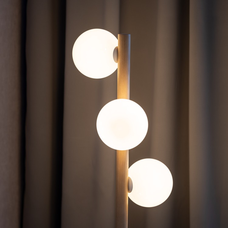 ESTERA WOOD Lampa podłogowa 3 5809 TK Lighting Sosna Biały