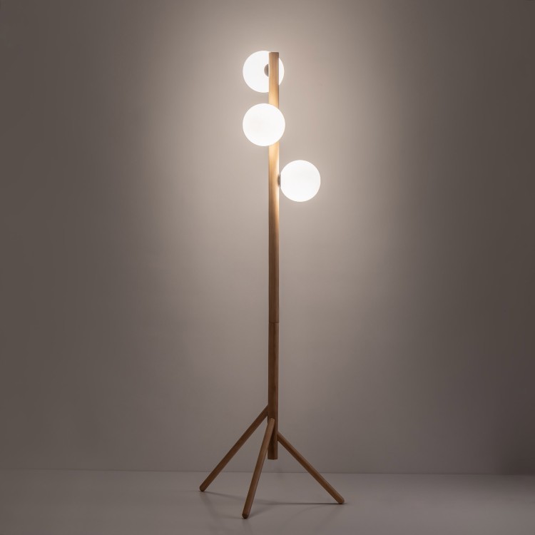 ESTERA WOOD Lampa podłogowa 3 5809 TK Lighting Sosna Biały