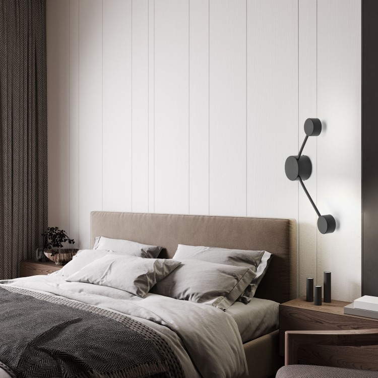 AVIA BLACK Kinkiet 2 6808 TK Lighting Czarny Czarny