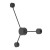 AVIA BLACK Kinkiet 3 6809 TK Lighting Czarny Czarny