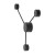 AVIA BLACK Kinkiet 3 6809 TK Lighting Czarny Czarny
