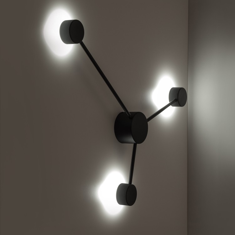 AVIA BLACK Kinkiet 3 6809 TK Lighting Czarny Czarny