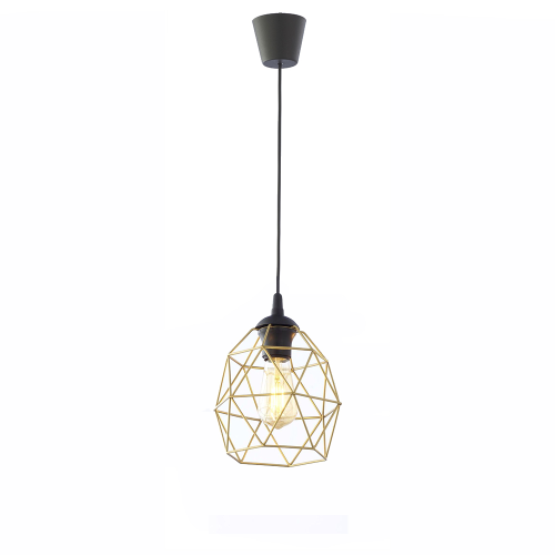 GALAXY BLACK/GOLD Lampa wisząca 1 Mała 3456 TK Lighting Czarny Złoty