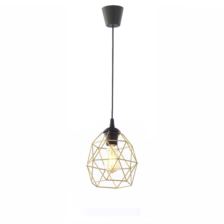 GALAXY BLACK/GOLD Lampa wisząca 1 Mała 3456 TK Lighting Czarny Złoty