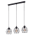 GALAXY BLACK Lampa wisząca 3 Listwa 3191 TK Lighting Czarny Czarny