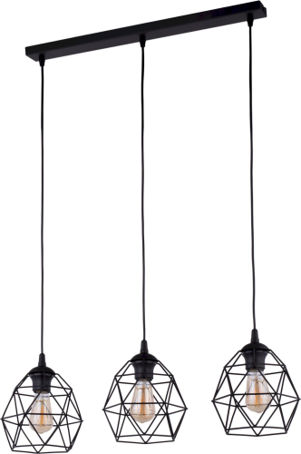 GALAXY BLACK Lampa wisząca 3 Listwa 3191 TK Lighting Czarny Czarny