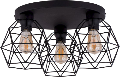 GALAXY BLACK Lampa sufitowa 3 P Koło 3189 TK Lighting Czarny Czarny