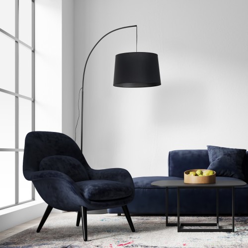 ORTA BLACK Lampa podłogowa 1 5417 TK Lighting Czarny Czarny