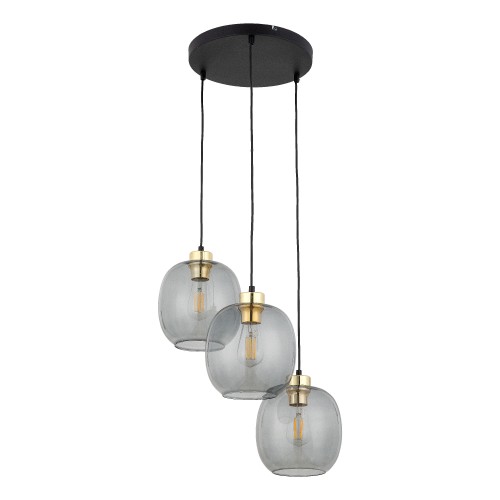 OMEGA Lampa wisząca 3 PŁ Koło 4573 TK Lighting Czarny Grafitowy