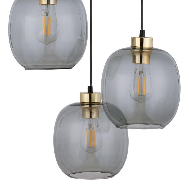 OMEGA Lampa wisząca 3 PŁ Koło 4573 TK Lighting Czarny Grafitowy