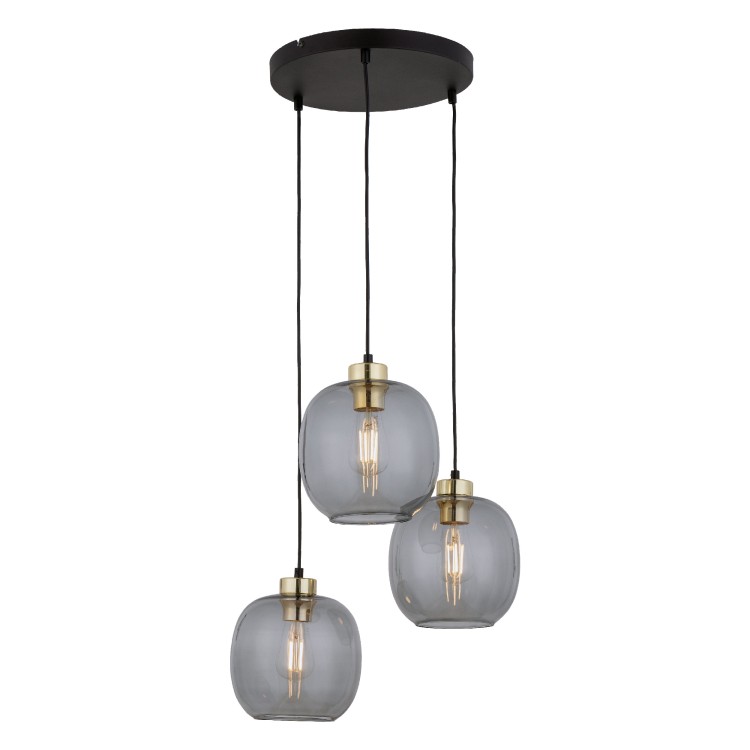 OMEGA Lampa wisząca 3 PŁ Koło 4573 TK Lighting Czarny Grafitowy