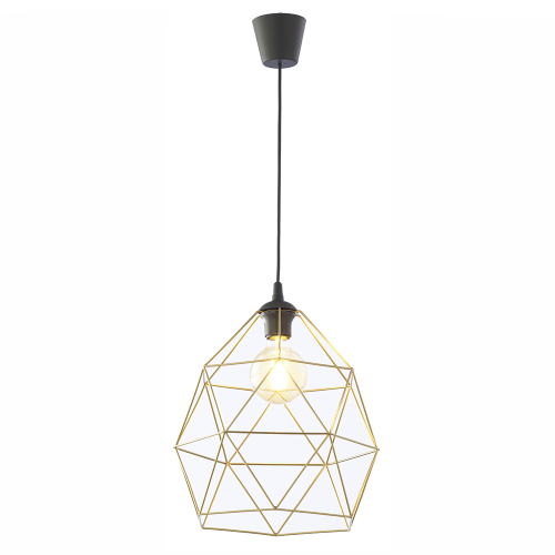 GALAXY BLACK / GOLD Lampa wisząca 1 XL 3457 TK Lighting Czarny Złoty