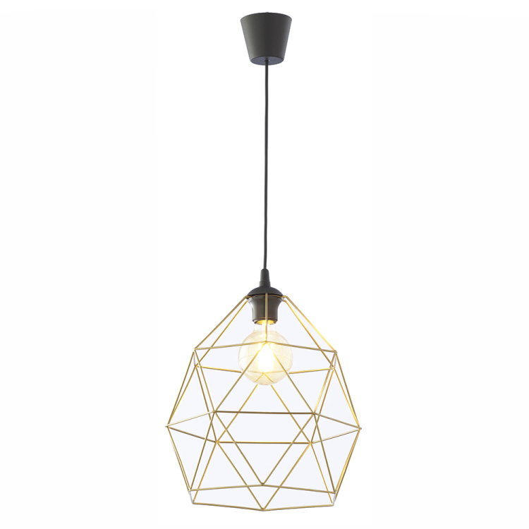 GALAXY BLACK / GOLD Lampa wisząca 1 XL 3457 TK Lighting Czarny Złoty
