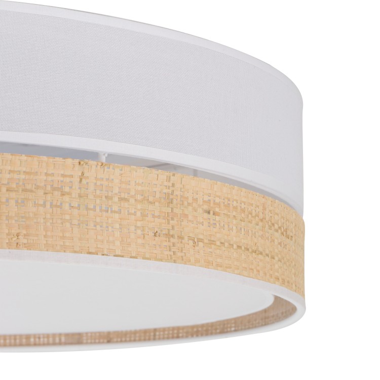 PAGLIA NEW WHITE Lampa sufitowa 450 4764 TK Lighting Biały Słomkowy, Biały