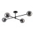 SARIUS BLACK / GRAPHITE Lampa sufitowa 4 6235 TK Lighting Czarny