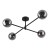 SARIUS BLACK / GRAPHITE Lampa sufitowa 4 6235 TK Lighting Czarny