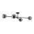 SARIUS BLACK / GRAPHITE Lampa sufitowa 4 6235 TK Lighting Czarny