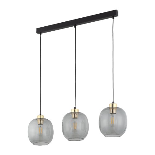 OMEGA Lampa wisząca 3 Listwa 4574 TK Lighting Czarny Grafitowy