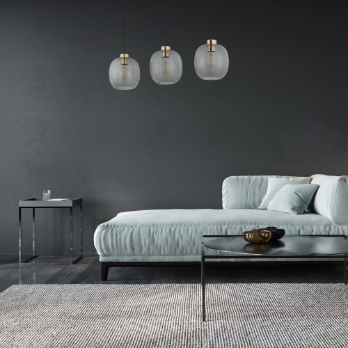 OMEGA Lampa wisząca 3 Listwa 4574 TK Lighting Czarny Grafitowy