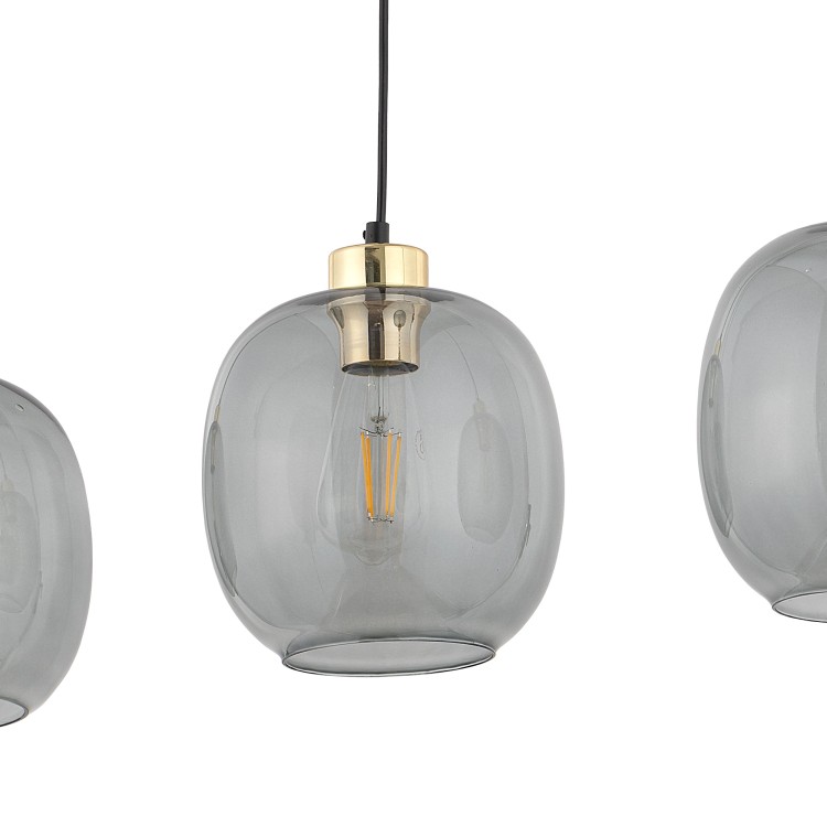 OMEGA Lampa wisząca 3 Listwa 4574 TK Lighting Czarny Grafitowy