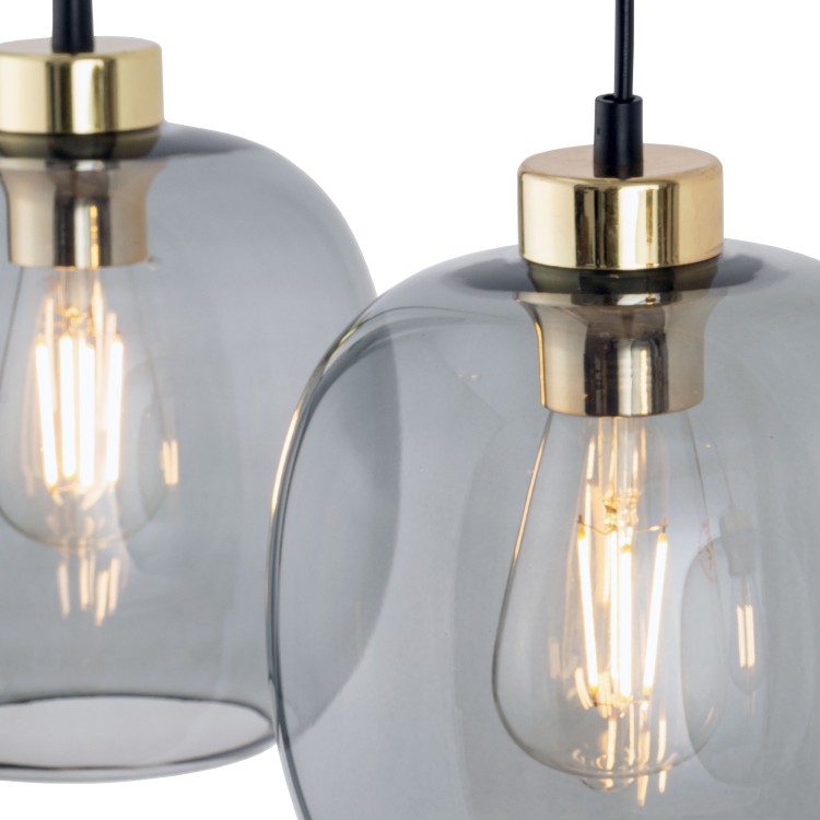 OMEGA Lampa wisząca 3 Listwa 4574 TK Lighting Czarny Grafitowy