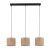 JUTA Lampa wisząca 3 Listwa 4597 TK Lighting Czarny Juta