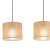 JUTA Lampa wisząca 3 Listwa 4597 TK Lighting Czarny Juta