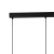 JUTA Lampa wisząca 3 Listwa 4597 TK Lighting Czarny Juta