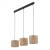 JUTA Lampa wisząca 3 Listwa 4597 TK Lighting Czarny Juta