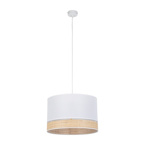PAGLIA NEW WHITE Lampa wisząca 1 380 4768 TK Lighting Biały Rafia, Biały