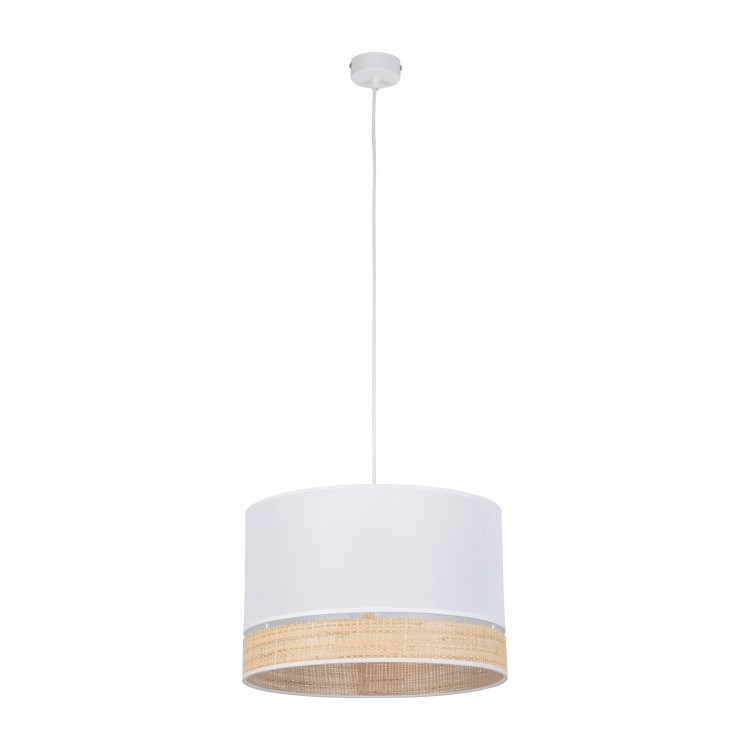 PAGLIA NEW WHITE Lampa wisząca 1 380 4768 TK Lighting Biały Rafia, Biały