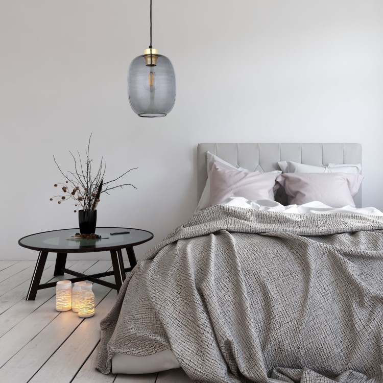 OMEGA Lampa wisząca 1 4572 TK Lighting Złoty, Czarny Grafitowy