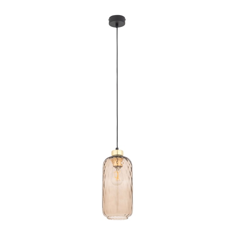 PESCARA Lampa wisząca 1 4575 TK Lighting Złoty, Czarny Bursztynowy
