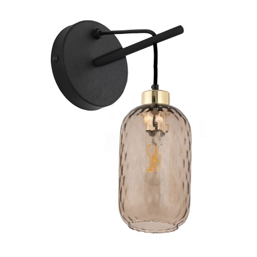 PESCARA Kinkiet 1 6480 TK Lighting Czarny Bursztynowy