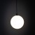 TRACER BLACK WHITE GLASS wisząca 1 G9 4927 TK Lighting Czarny Biały