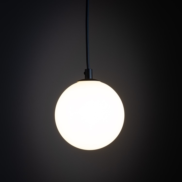 TRACER BLACK WHITE GLASS wisząca 1 G9 4927 TK Lighting Czarny Biały