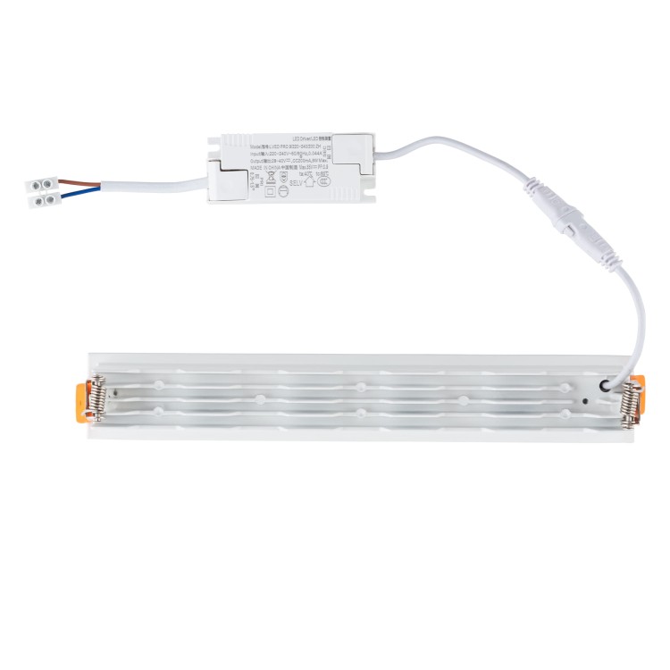 Oprawa liniowa Lampa spot punktowa MINI LED WHITE 10045 NOWODVORSKI Lighting 20W 3000K Loft nowoczesna sufitowa oświetlenie z soczewkami nie oślepia nie oślepiająca barwa ciepła ciepły biały podtynkowa biało-czarna biała z zasilaczem Inspiracje Premium
