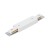 TRACER WHITE Łącznik prosty z podłączeniem zasilającym 4530 TK Lighting Biały Nie dotyczy