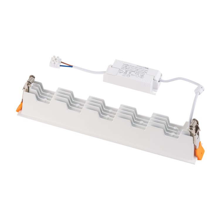 Oprawa liniowa Lampa spot punktowa MINI LED WHITE 10046 NOWODVORSKI Lighting 20W 4000K Loft nowoczesna sufitowa oświetlenie z soczewkami nie oślepia nie oślepiająca barwa dzienna neutralna podtynkowa biało-czarna biała z zasilaczem Inspiracje Premium