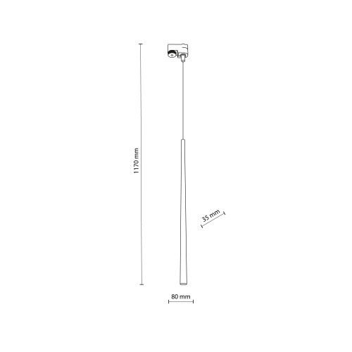 TRACER PIANO BLACK 1 G9 5751 TK Lighting Czarny Czarny