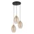 SEBO Lampa wisząca 3XE27Koło 4634 TK Lighting Złoty, Czarny Bursztynowy