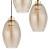 SEBO Lampa wisząca 3XE27Koło 4634 TK Lighting Złoty, Czarny Bursztynowy